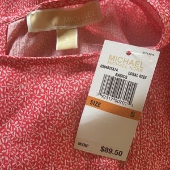 NWT Michael Kors floral Top Blouse - Picture 7 of 8